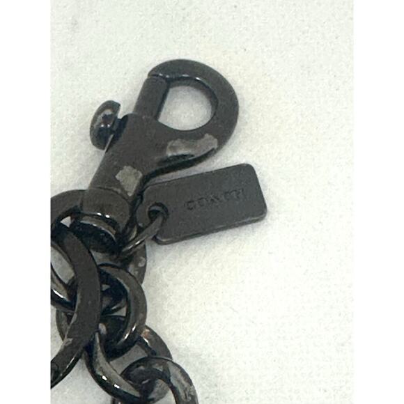 COACH 1941 Cloud And Star Bag Charm Sequin Purse Leather Fob Keychain RARE - Picture 3 of 3